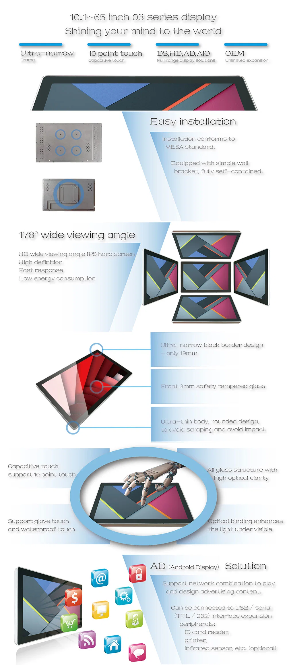 21.5 Inch LCD Display 80mm Printer Temperature Screening Cinema Information Kiosk