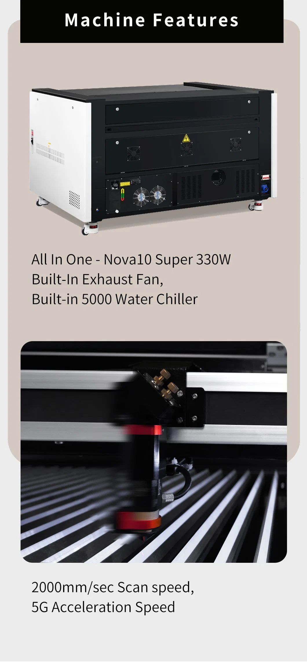 Aeon Vector Engraving 140cm*90cm 100W 130W 150W CNC Engraving Machine with Ruida Control and Lightburn Software (All In One Design)